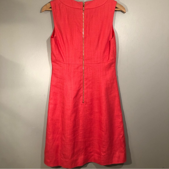 NWT Kate Spade Edith Linen Jeweled Sleeveless Dress Size 2 - Picture 3 of 11